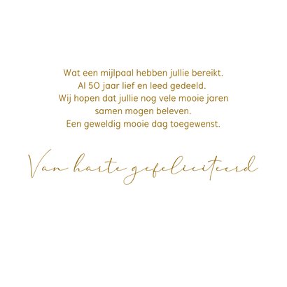 Jubileumkaart 50 gouden jaren 3