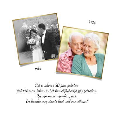 Jubileumkaart 50 jaar getrouwd humor oudjes 2