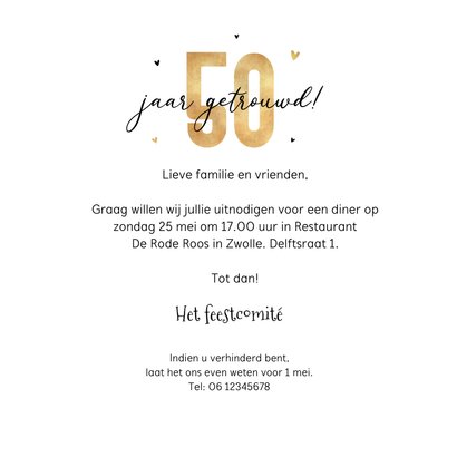 Jubileumkaart 50 jaar getrouwd humor oudjes 3