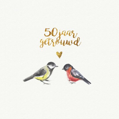 jubileumkaart confetti 50 jaar getrouwd 2