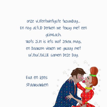 Jubileumkaart echte liefde 3