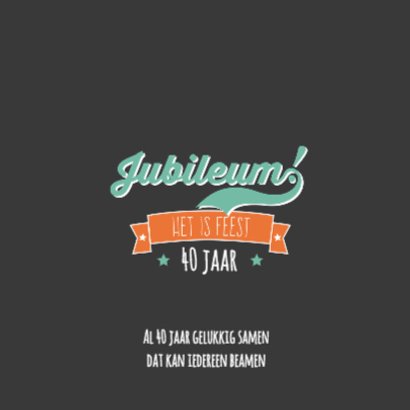 Jubileumkaart het staat in de krant 2