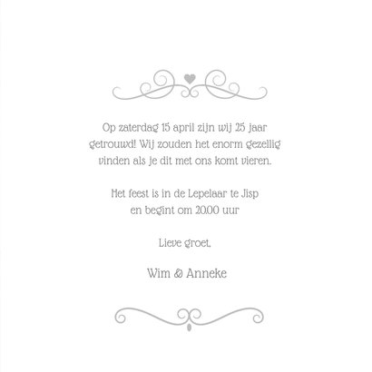 Jubileumkaart jaar getrouwd 3