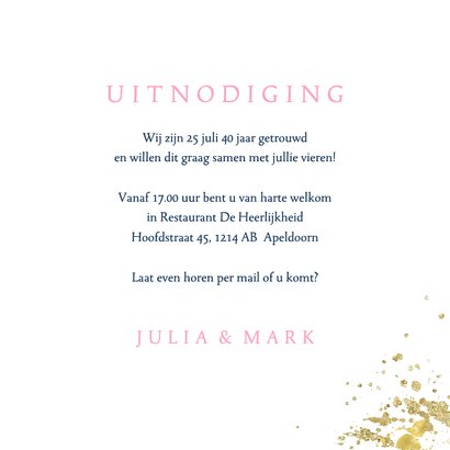 Jubileumkaart lotusbloemen 3