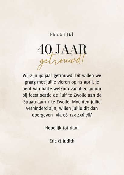 Jubileumkaart met feestelijke sterren en ballonnen 3