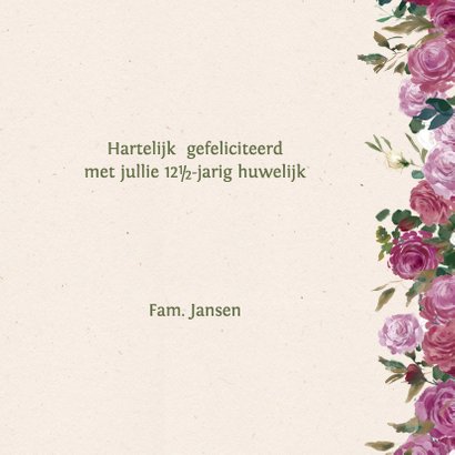 Jubileumkaart met rozenkrans 3