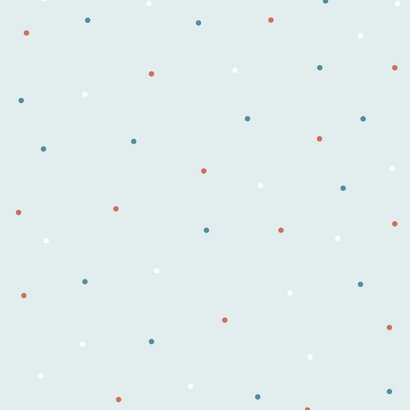 Jubileumkaart uitnodiging feestje blauw Achterkant