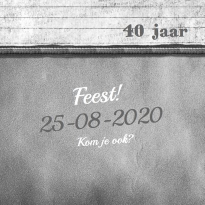 Jubileumkaart vintage hout foto 2