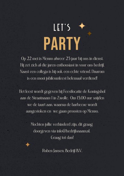 Jubileumkaart whiskey met foto 25 jaar aanpasbaar 3
