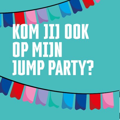 Jump XL kinderfeest uitnodiging Jongen/Meisje 2