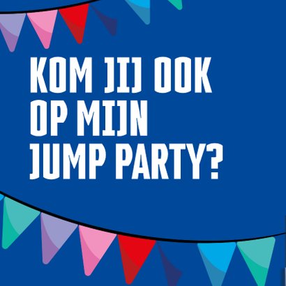 Jump XL kinderfeest uitnodiging Jongen 2
