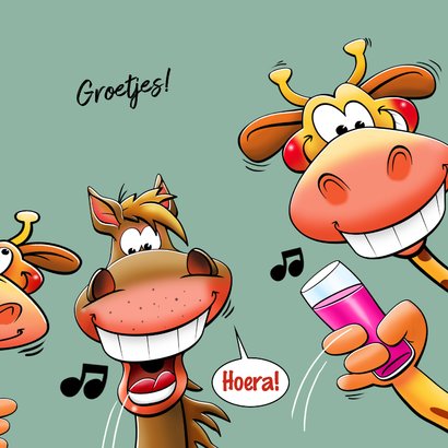 Kaart beestenboel met leuke dieren voor een kind 3
