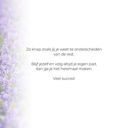 Kaart dare to be different hyacinten en tulp eigen bedrijf 3