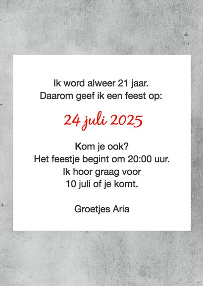 Kaart met Polaroids - DH 3