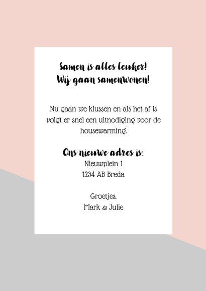 Kaart met verhuisbericht 3