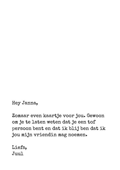 Kaart 'Zomaar' 3