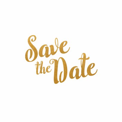 Kalender goud Save the Date - BK 2