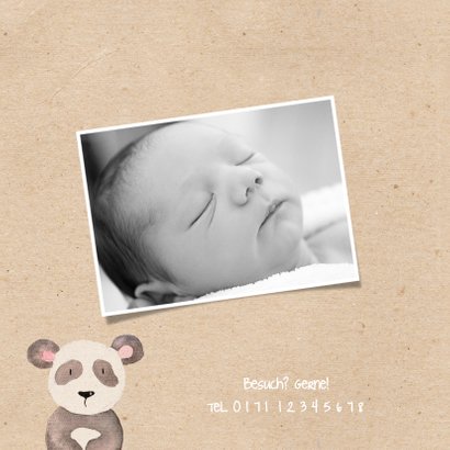 Karte Adoption Pandabär 2