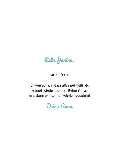 Karte Get well soon mit Konfetti 3