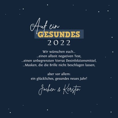 Karte Neujahr 'Negatives neues Jahr' 3
