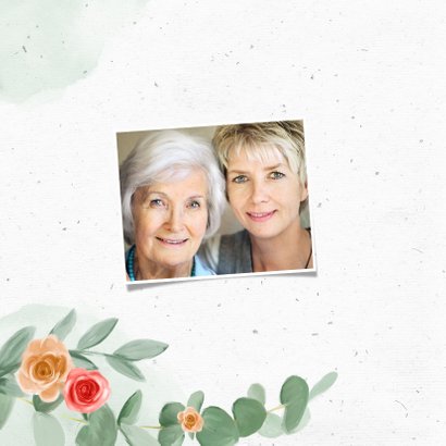 Karte zur guten Besserung rote & gelbe Rosen 2