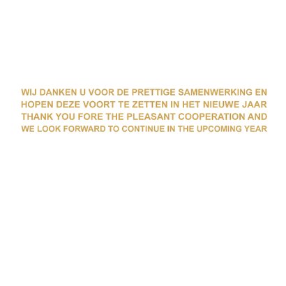 Kerskaart kerstboom goud op wit 3
