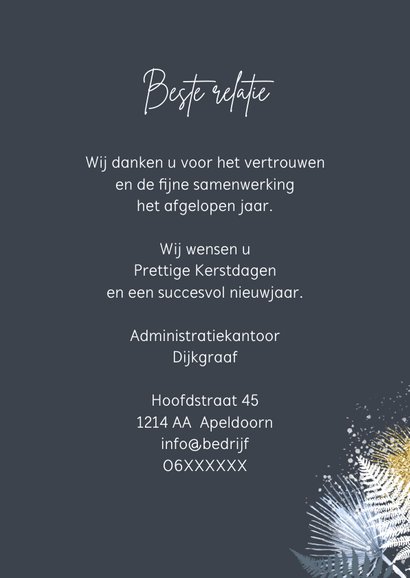 Kerst blad en kersttak 3