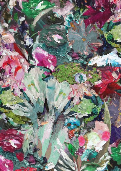 Kerst bloemen schilderij 2