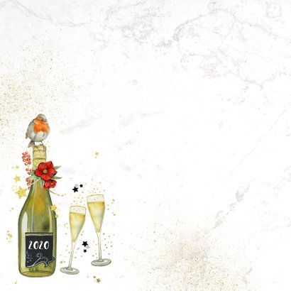 Kerst champagne glazen 2