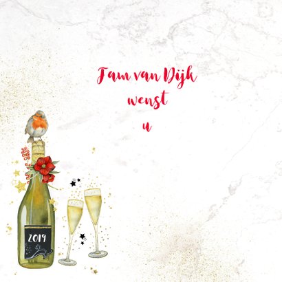 Kerst champagne glazen 2