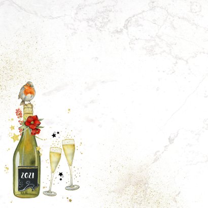 Kerst champagne glazen 2