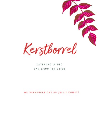 Kerst diner botanisch kerst takjes 3