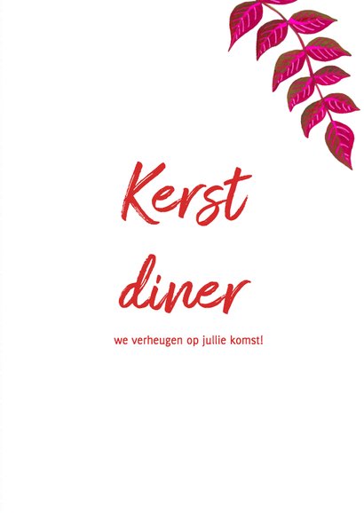 Kerst diner botanisch kerst takjes 3