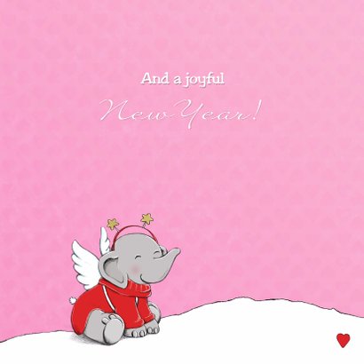Kerst eerste kerst baby roze IH 3