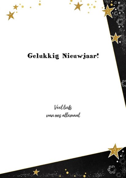 Kerst feestelijk fotokader met sneeuwvlokken en sterren 3
