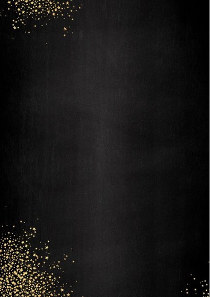 Kerst feestelijke kaart met foto en vele gouden sterretjes 2