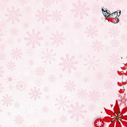 Kerst foto collage PINK SNEEUW 3