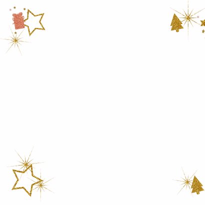 Kerst foto glitter boom pakje 2