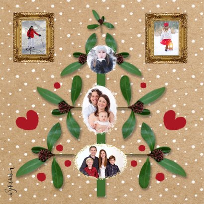 Kerst fotoboom papierprint 2