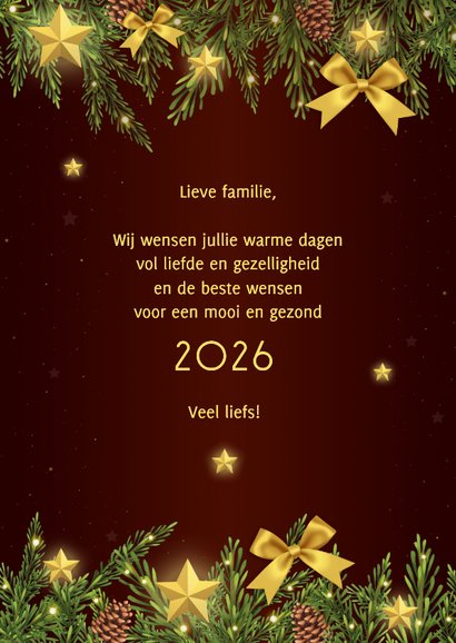 Kerst fotocollage kersttakken strikken en sterren 3