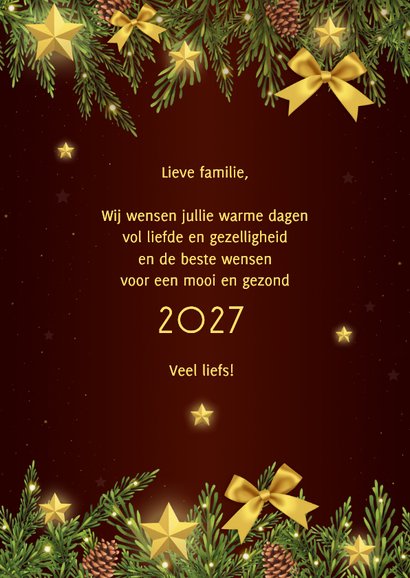 Kerst fotocollage kersttakken strikken en sterren 3