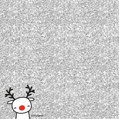 Kerst Glitter Rendier 2