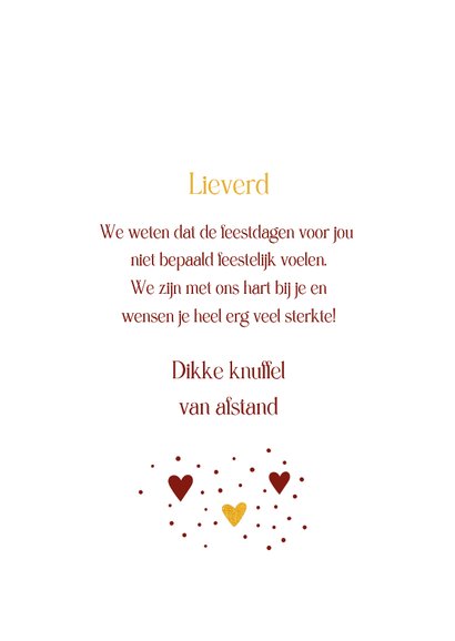 Kerst hartelijke kerstgroet als steun bij ziekte of verdriet 3