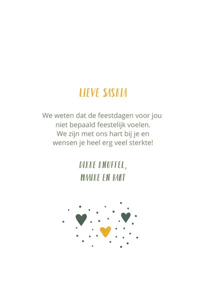 Kerst hartelijke kerstgroet als steun bij ziekte of verdriet 3