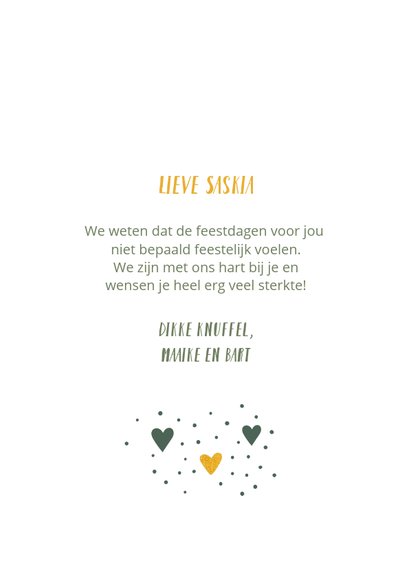 Kerst hartelijke kerstgroet als steun bij ziekte of verdriet 3