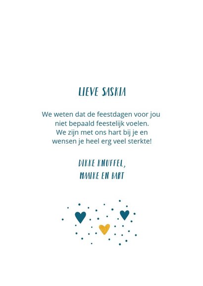 Kerst hartelijke kerstgroet als steun bij ziekte of verdriet 3
