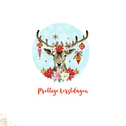 Kerst hert kerstballen 2