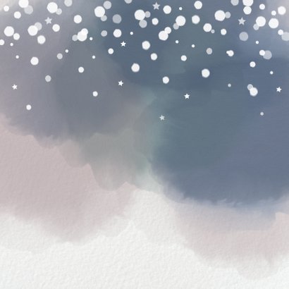 Kerst hippe foto kerstkaart papier waterverf sneeuwvlokken Achterkant