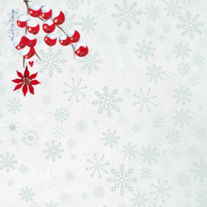 Kerst hout Hart Krans Bloemen 2