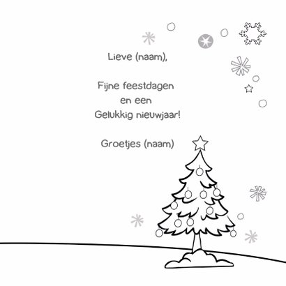 Kerst inkleurkaart met Eskimo 3